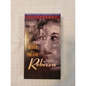 Rebecca VHS Alfred Hitchcock Laurence Olivier Joan Fontaine Fox Video 8012 SP